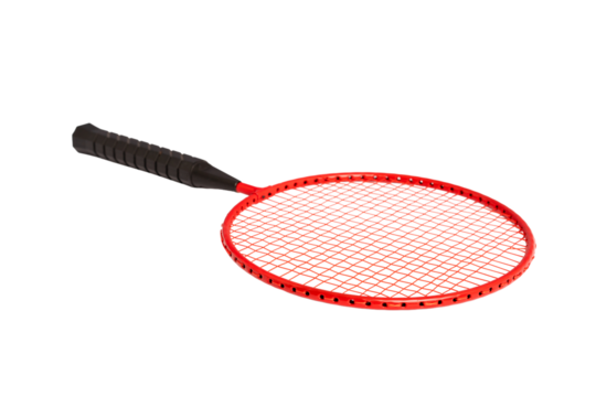 Badminton racket isolated on white background - Powered by Adobe
