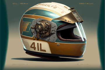 Fototapeta premium Helmet, Generative AI, Illustration
