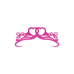 Pink jewelry tiara majestic element clipart