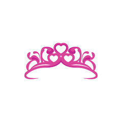 Pink jewelry tiara majestic element design