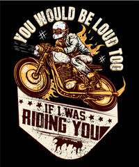 Fototapeta na wymiar Motorcycle t shirt design