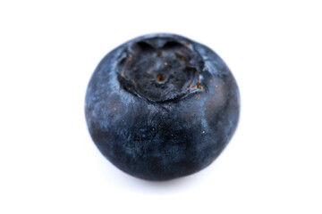 Blueberries on white background