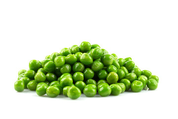 Pile of green wet pea