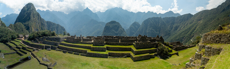 Machu Picchu Peru Panoramic Courtyard