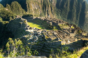 Machu Picchu Peru Landscape City Closeup