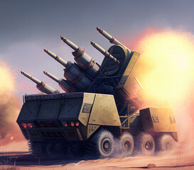Multiple launch rocket system, self-propelled artillery and rocket launchers..