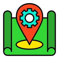 Settings Filled Line Icon