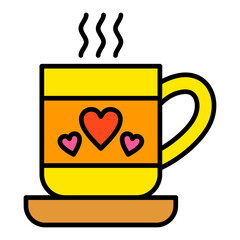 Coffee Filled Line Icon