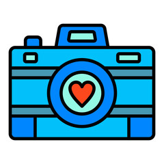 Camera Filled Line Icon