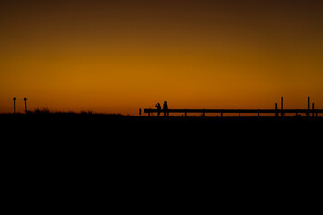 Silhouettes at sunset