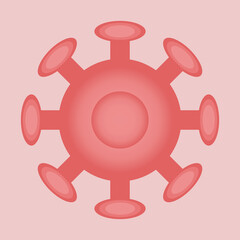 Virus molecule. Bacterium. Coronavirus. Vector illustration