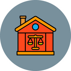 Property Multicolor Circle Filled Line Icon