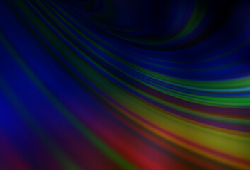 Dark Multicolor vector blurred pattern.