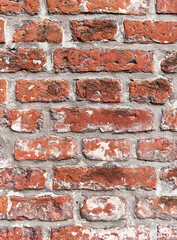 Decay brick wall surface background