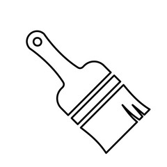  Paint brush flat icon. Brush paint vector illustration icon.