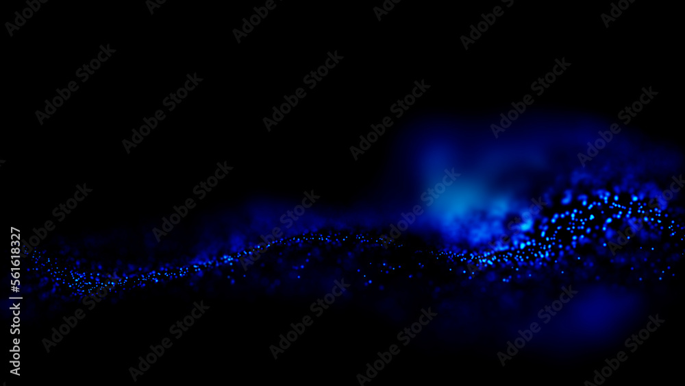 Poster futuristic point wave. abstract background with a dynamic wave.connecting background. abstract dust 