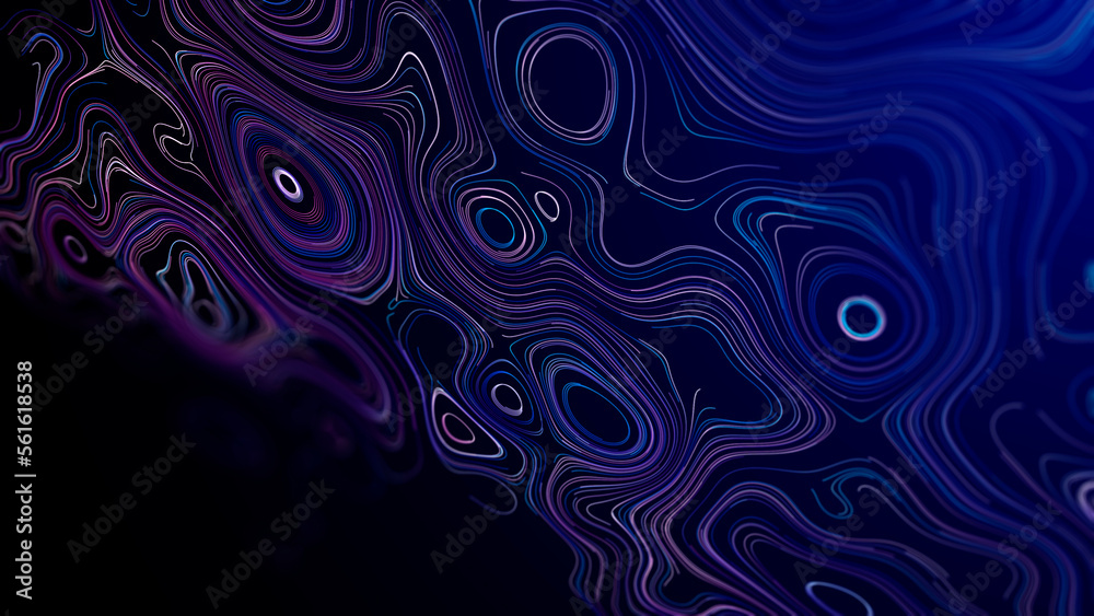 Poster modern background for design project. abstract substance sphere . artificial intelligence. big data 