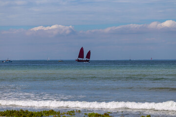sailboat on beach