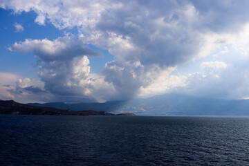 clouds over the sea