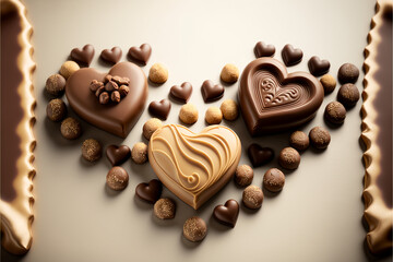 heart_shaped_chocolates_on_the_white_table