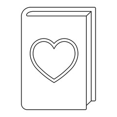 Simple illustration of heart icon for St. Valentines Day