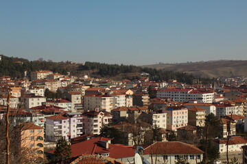 Fototapeta na wymiar Wiev of Havze city, example for bad housing and slums