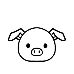 cute pig character