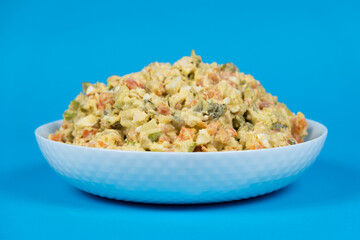 Olivier russian salad - a classic recipe with mayonnaise, an incredible taste, homemade recipe.