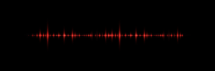 Sound waves. Music frequency, abstract electronic soundtrack. Frequency sound track wave illustration.