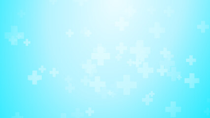 Abstract white blue colors cross pattern healthcare background.