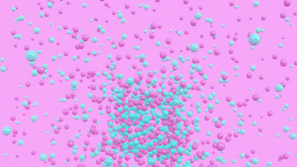 pink background with drops of water