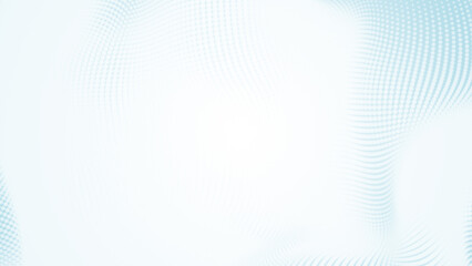 Abstract dot white blue wave pattern gradient  texture technology background.