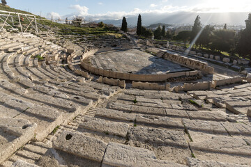 Panoramic view of Acropolis of Athens, Greece