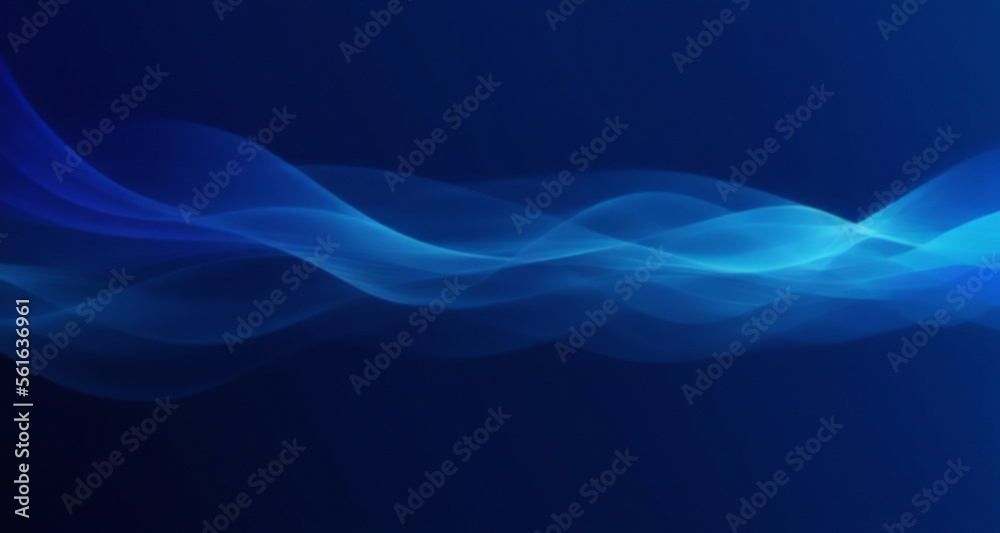 Canvas Prints abstract blue with wave and light background