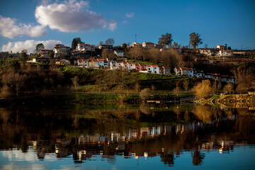 View of the banks of the Douro River, Portugal.