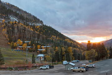 Taos Ski Valley, New Mexico in fall