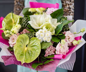 nice bouquet in the hands