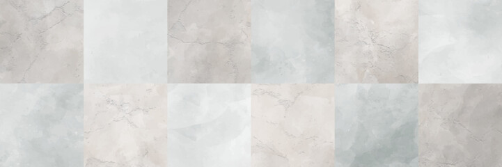 Grey stone vector background. Seamless pattern for design interior. Marble. Stone tile. Watercolor texture for cards, flyers, poster. Stucco. Wall. Beige and grey hand-drawn painted illustration.
