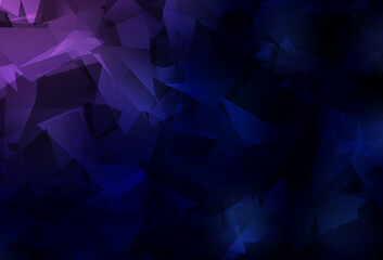Obraz premium Dark Purple, Pink vector polygon abstract backdrop.