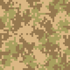 Camouflage military pixel