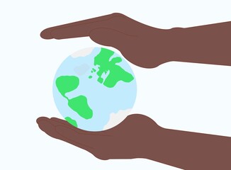 earth in hands, globe, green earth, sustainability, take care, plants, one earth, environment 