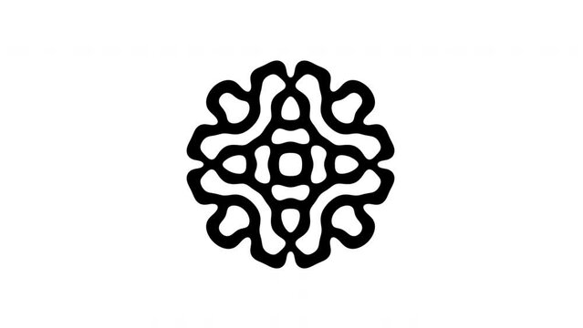 Reaction diffusion organic growing pattern. Cell division science background.