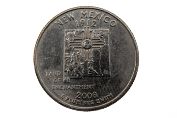 New Mexico State Quarter, 50 state quarters, 1912 -  2008