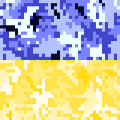 Ukrainian national flag camouflage