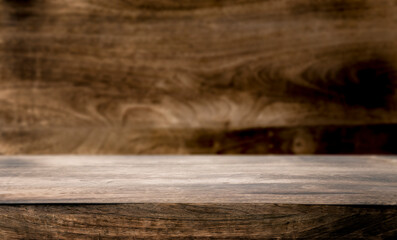 Empty wooden background. Copy space.