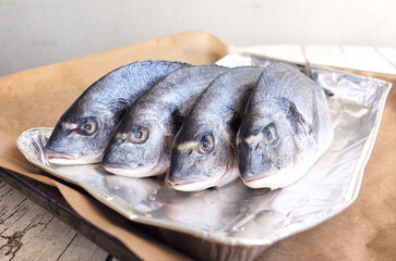 fresh fish on a plate
