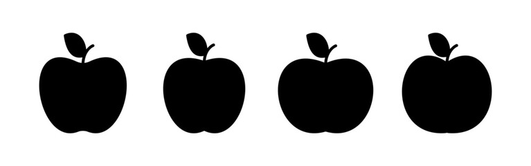 Apple icon vector for web and mobile app. Apple sign and symbols for web design.