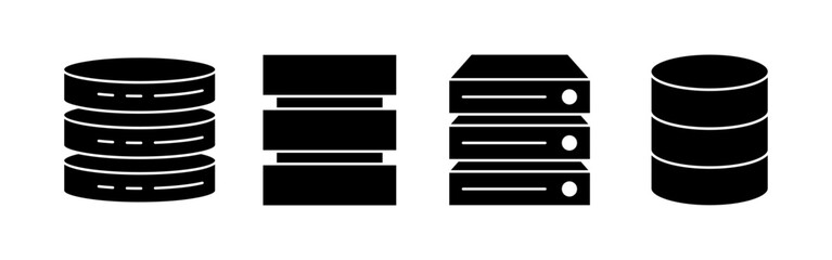 Database icon vector for web and mobile app. database sign and symbol