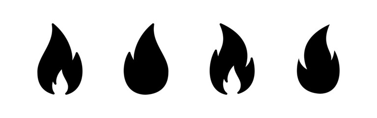 Fire icon vector for web and mobile app. fire sign and symbol