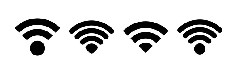 Wifi icon vector for web and mobile app. signal sign and symbol. Wireless  icon